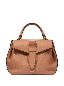 Lancel: Коричневая сумка-шоппер 