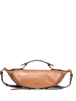 Lancel: Коричневая сумка через плечо 