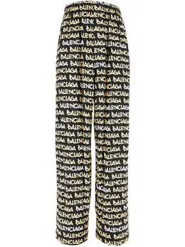 Balenciaga: Брюки с принтом 