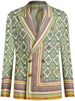 ETRO: Пиджаки с геометрическим принтом 