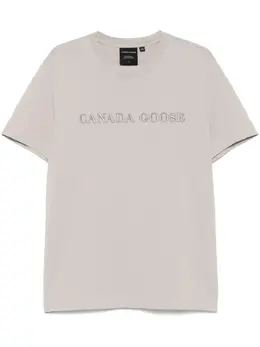Canada Goose: Бежевая футболка 