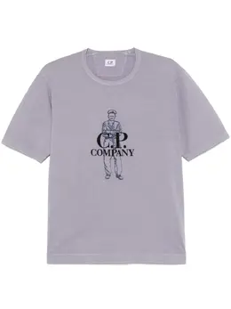 C.P. Company: Фиолетовая футболка 