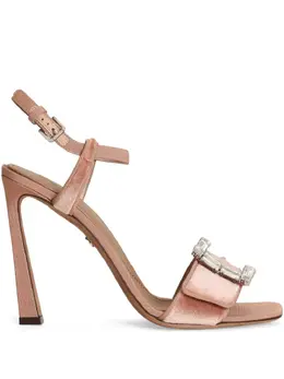 Dolce & Gabbana: Розовые сандалии  Crystal