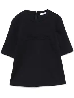 Max Mara: Чёрная футболка 