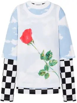 Moschino: Белая футболка 