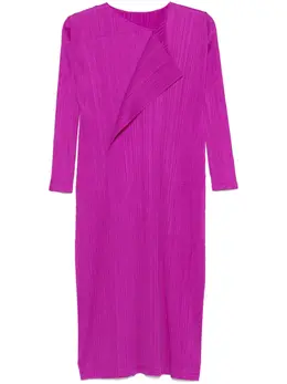 Pleats Please Issey Miyake: Светлое платье 