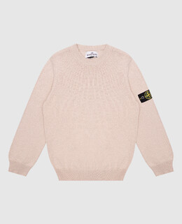 Stone Island: Бежевый свитер 