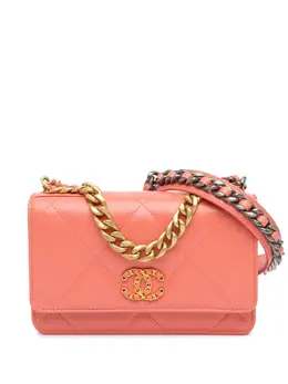 CHANEL Pre-Owned: Розовый кошелёк 