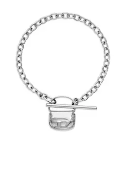 Diesel: Серебристая сумка 