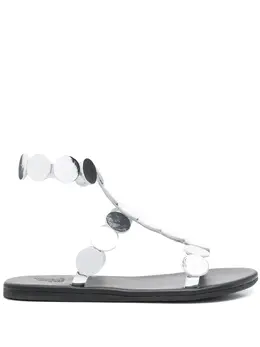 Ancient Greek Sandals: Серебристые сандалии 