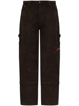 Off-White: Чёрные брюки 