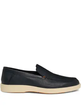 Santoni: Голубые туфли 