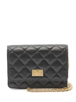CHANEL Pre-Owned: Чёрный кошелёк 
