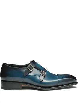 Santoni: Голубые туфли 