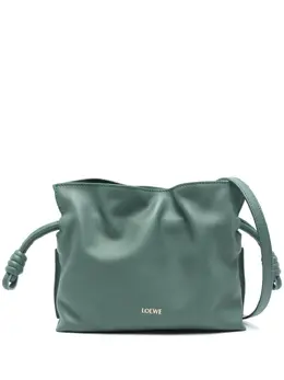 LOEWE: Зелёный клатч  Flamenco