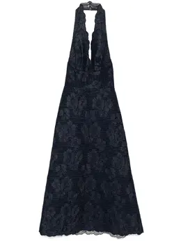 Elie Saab: Джинсовое платье 
