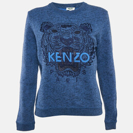 Kenzo: Голубой свитшот  Tiger