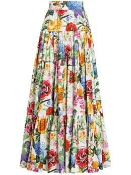 Dolce & Gabbana: Юбка с растительным принтом 