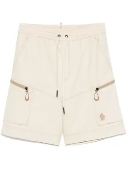 Moncler Grenoble: Бежевые шорты 
