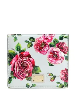 Dolce & Gabbana: Кошелёк с растительным принтом 