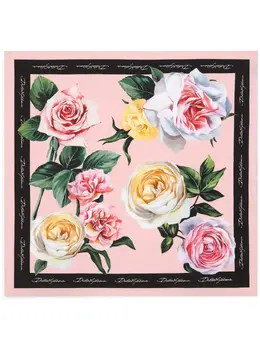 Dolce & Gabbana: Шарф с растительным принтом 