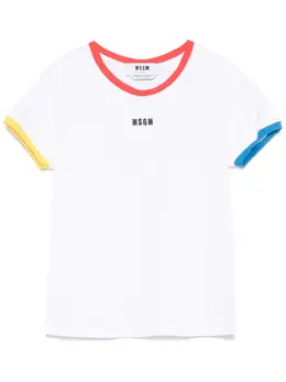 MSGM: Белая футболка 