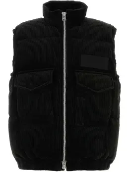 sacai: Чёрный жилет 