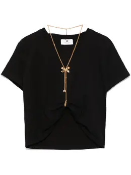 Elisabetta Franchi: Колье с бантом 