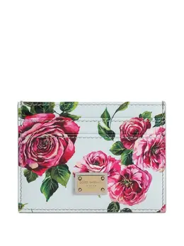 Dolce & Gabbana: Картхолдер с растительным принтом 