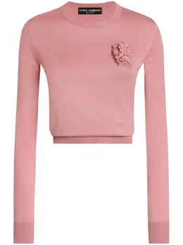 Dolce & Gabbana: Топ с растительным принтом 