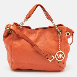 MICHAEL Michael Kors: Оранжевая сумка на руку 