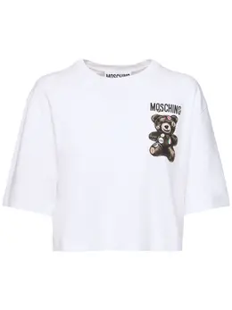 MOSCHINO: Хлопковая футболка 