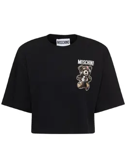 MOSCHINO: Хлопковая футболка 