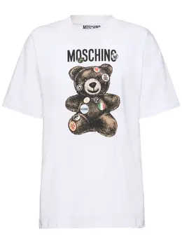 MOSCHINO: Хлопковая футболка 