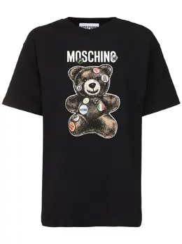 MOSCHINO: Хлопковая футболка 