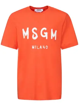 MSGM: Футболка с принтом 
