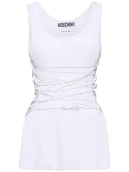 MOSCHINO: Майка стрейч 