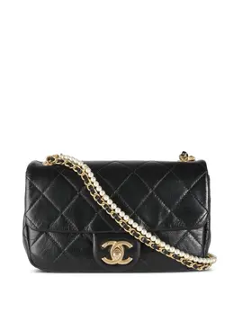 CHANEL Pre-Owned: Чёрная сумка 