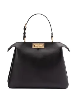 FENDI: Чёрная сумка-шоппер  Peekaboo