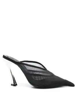 Mugler: Чёрные сабо 