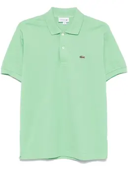 Lacoste: Зелёное поло 