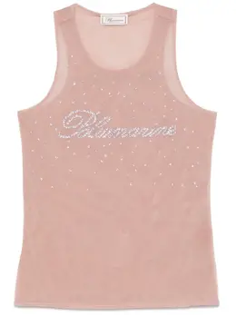Blumarine: Майка со стразами 