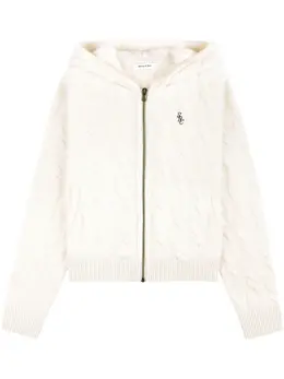 Sporty & Rich: Белый кардиган 