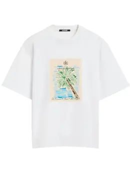 Jacquemus: Белая футболка 