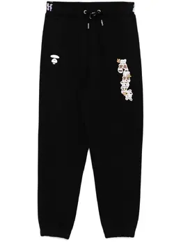 AAPE BY *A BATHING APE®: Чёрные брюки 