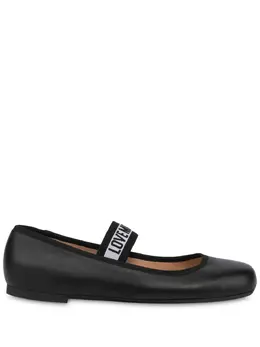 Love Moschino: Чёрные балетки 