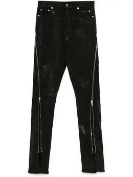 Rick Owens DRKSHDW: Чёрные брюки 