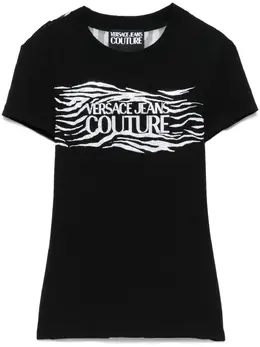 Versace Jeans Couture: Футболка со стразами 