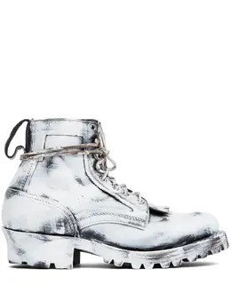 Maison Margiela: Белые ботинки 