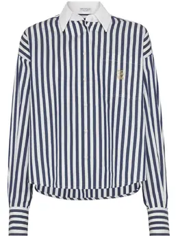 Brunello Cucinelli: Рубашка в полоску 